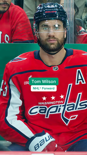 video player - NHL® alum TJ Oshie analyzes how Capitals forward Tom Wilson scores a haircut at Great Clips