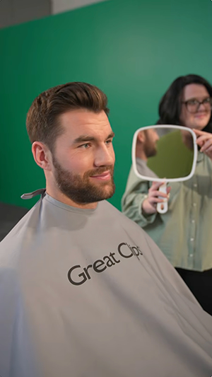 video player - The ultimate power play: NHL® forward Tom Wilson teams up with his Great Clips stylist